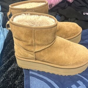 UGG Chestnut Suede Winter Boots